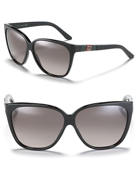 gucci black cat-eye frame black sunglasses|best designer cat eye sunglasses.